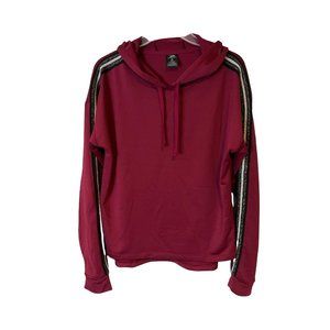 Pro Player Active Hoodie Womens Medium Purple Metallic Aar Band Lightweight Hi L